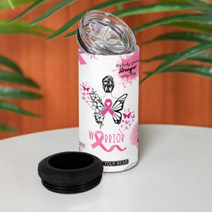 Breast Cancer Survivor 4 in 1 Can Cooler Tumbler With Inspirational Words Get Well Soon Gifts TB10 Print Your Wear