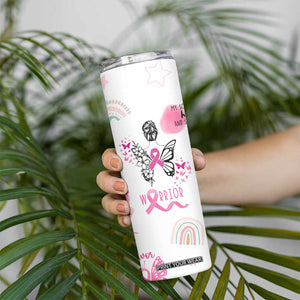 Breast Cancer Survivor Skinny Tumbler With Inspirational Words Get Well Soon Gifts TB10 Print Your Wear