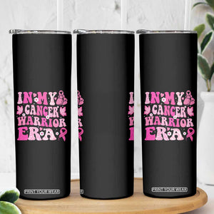 Breast Cancer Survivor Skinny Tumbler Pink Ribbon In My Cancer Warrior Era Groovy TB10 Print Your Wear