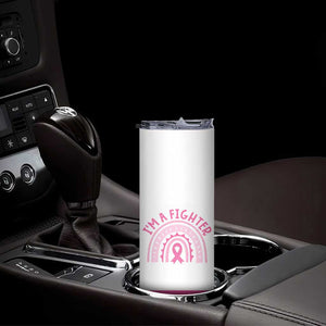 Breast Cancer Awareness Skinny Tumbler Pink Ribbon My God is Stronger Than Cancer Christian Gift TB10 Print Your Wear