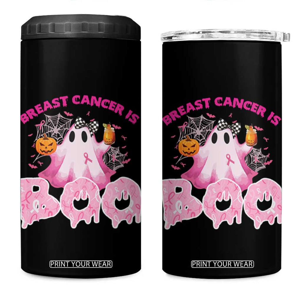 Breast Cancer Awareness 4 in 1 Can Cooler Tumbler Pink Ribbon Boojee Halloween Support The Fighters TB10 One Size: 16 oz Black Print Your Wear
