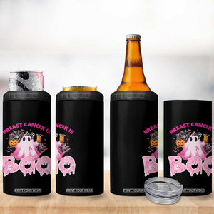 Breast Cancer Awareness 4 in 1 Can Cooler Tumbler Pink Ribbon Boojee Halloween Support The Fighters TB10 Print Your Wear