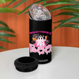 Breast Cancer Awareness 4 in 1 Can Cooler Tumbler Pink Ribbon Boojee Halloween Support The Fighters TB10 Print Your Wear