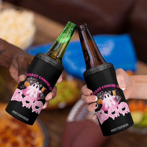 Breast Cancer Awareness 4 in 1 Can Cooler Tumbler Pink Ribbon Boojee Halloween Support The Fighters TB10 Print Your Wear