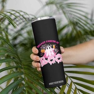 Breast Cancer Awareness Skinny Tumbler Pink Ribbon Boojee Halloween Support The Fighters TB10 Print Your Wear