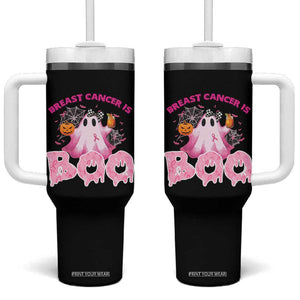 Breast Cancer Awareness Tumbler With Handle Pink Ribbon Boojee Halloween Support The Fighters TB10 One Size: 40 oz Black Print Your Wear