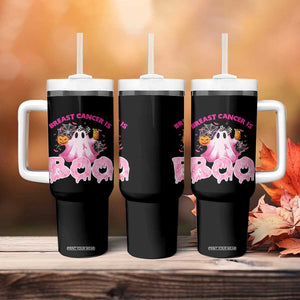 Breast Cancer Awareness Tumbler With Handle Pink Ribbon Boojee Halloween Support The Fighters TB10 Print Your Wear