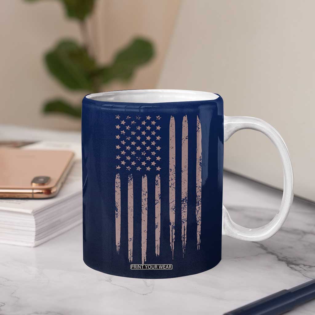 Happy Retirement Gifts Coffee Mug Coworker Leaving Goodbye Gift Farewell Gifts For Coworkers USA Flag TB10 Print Your Wear