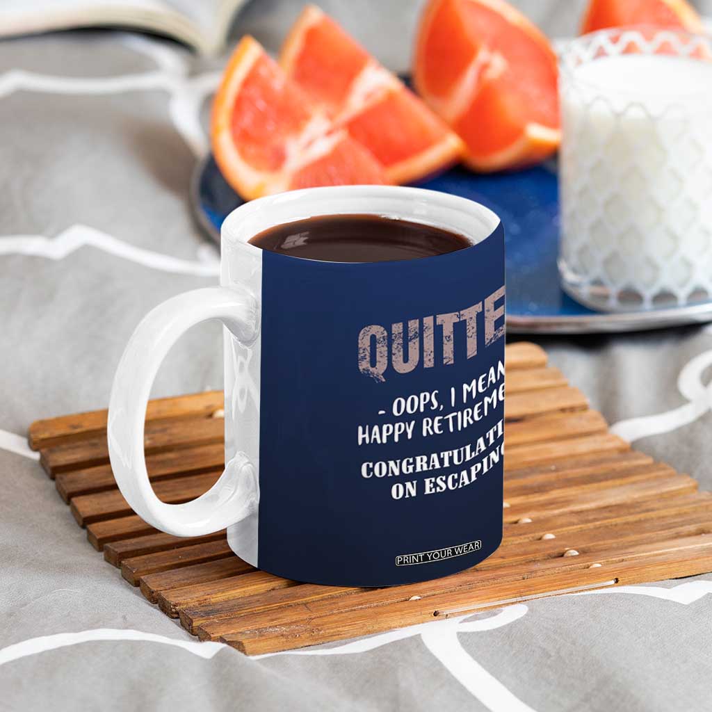 Happy Retirement Gifts Coffee Mug Coworker Leaving Goodbye Gift Farewell Gifts For Coworkers USA Flag TB10 Print Your Wear
