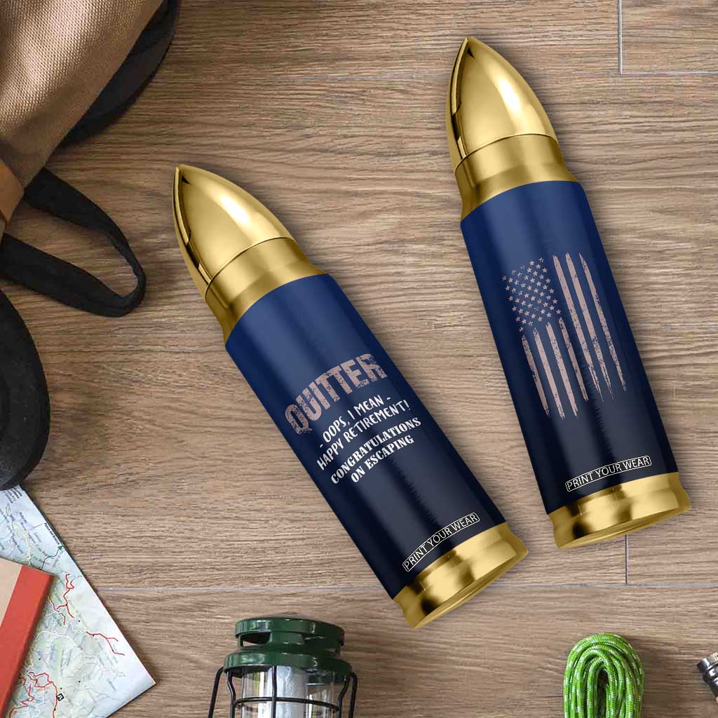 Happy Retirement Gifts Bullet Tumbler Coworker Leaving Goodbye Gift Farewell Gifts For Coworkers USA Flag TB10 Print Your Wear