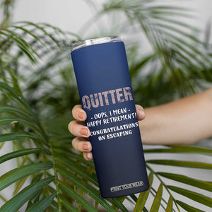 Happy Retirement Gifts Skinny Tumbler Coworker Leaving Goodbye Gift Farewell Gifts For Coworkers USA Flag TB10 Print Your Wear
