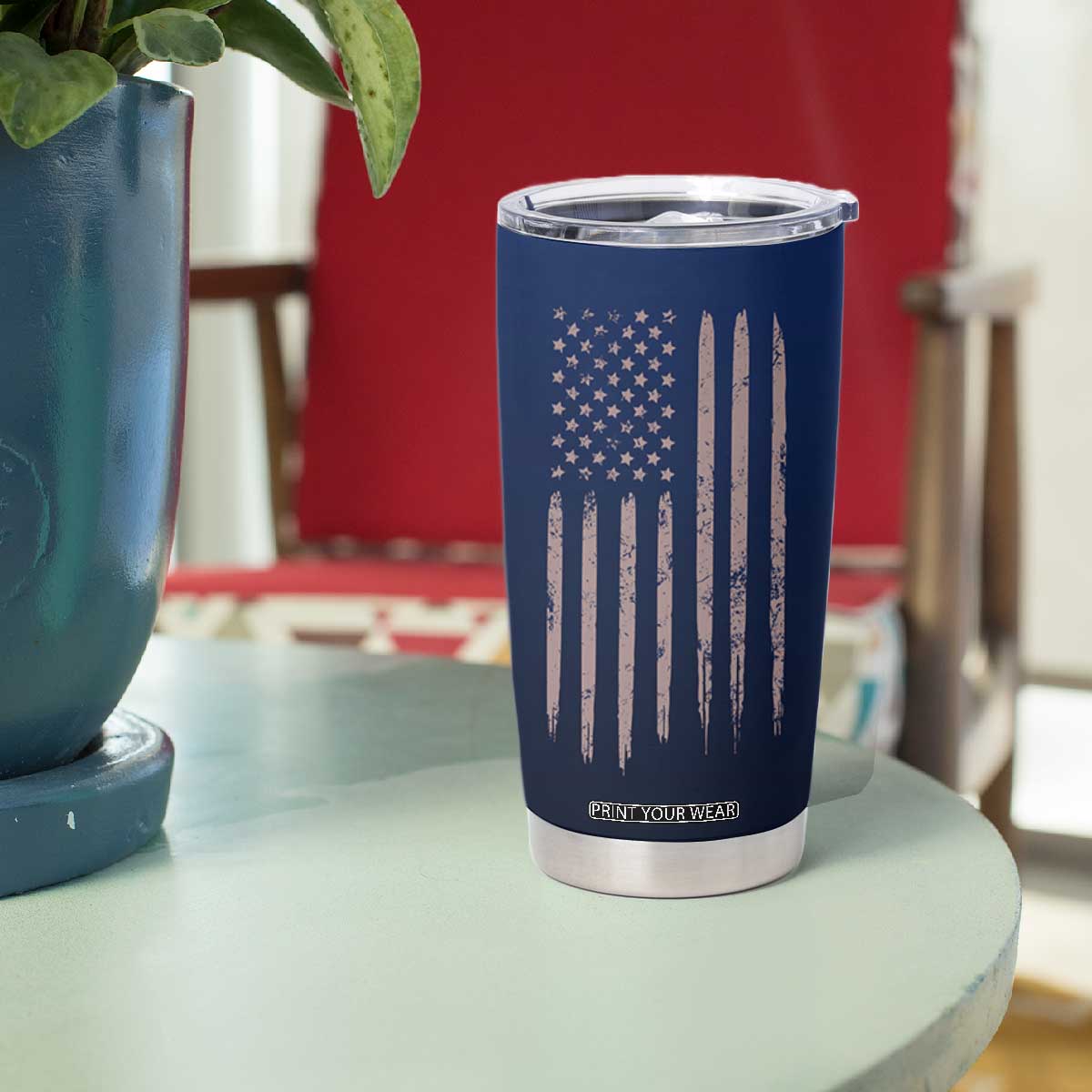Happy Retirement Gifts Tumbler Cup Coworker Leaving Goodbye Gift Farewell Gifts For Coworkers USA Flag TB10 Print Your Wear