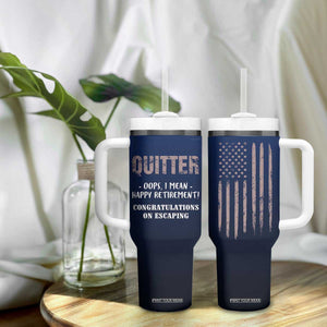 Happy Retirement Gifts Tumbler With Handle Coworker Leaving Goodbye Gift Farewell Gifts For Coworkers USA Flag TB10 Print Your Wear
