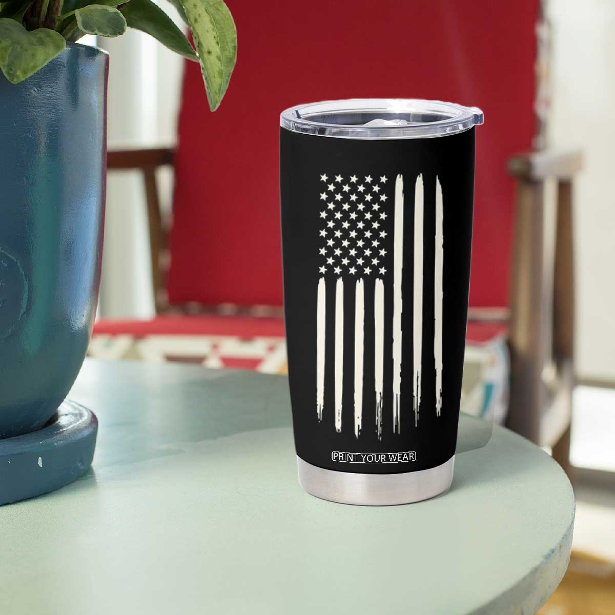 The Legend Has Retired Tumbler Cup Funny Retired Retirement Gifts For Men Coworkers USA Flag TB10 Print Your Wear