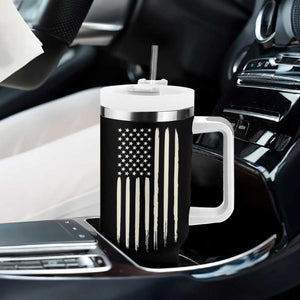 The Legend Has Retired Tumbler With Handle Funny Retired Retirement Gifts For Men Coworkers USA Flag TB10 Print Your Wear