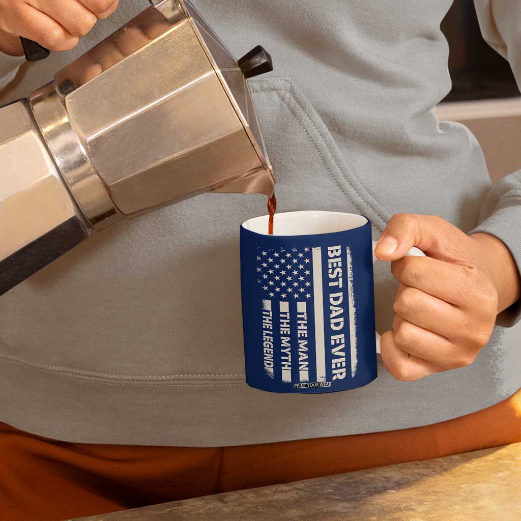 Just A Dad Who Came Back With The Milk Coffee Mug Father's Day Raccoon Dark Humor TB10 Print Your Wear