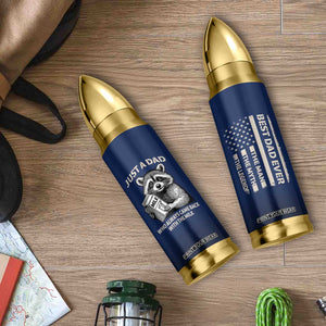Just A Dad Who Came Back With The Milk Bullet Tumbler Father's Day Raccoon Dark Humor TB10 Print Your Wear