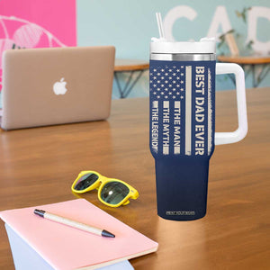 Just A Dad Who Came Back With The Milk Tumbler With Handle Father's Day Raccoon Dark Humor TB10 Print Your Wear