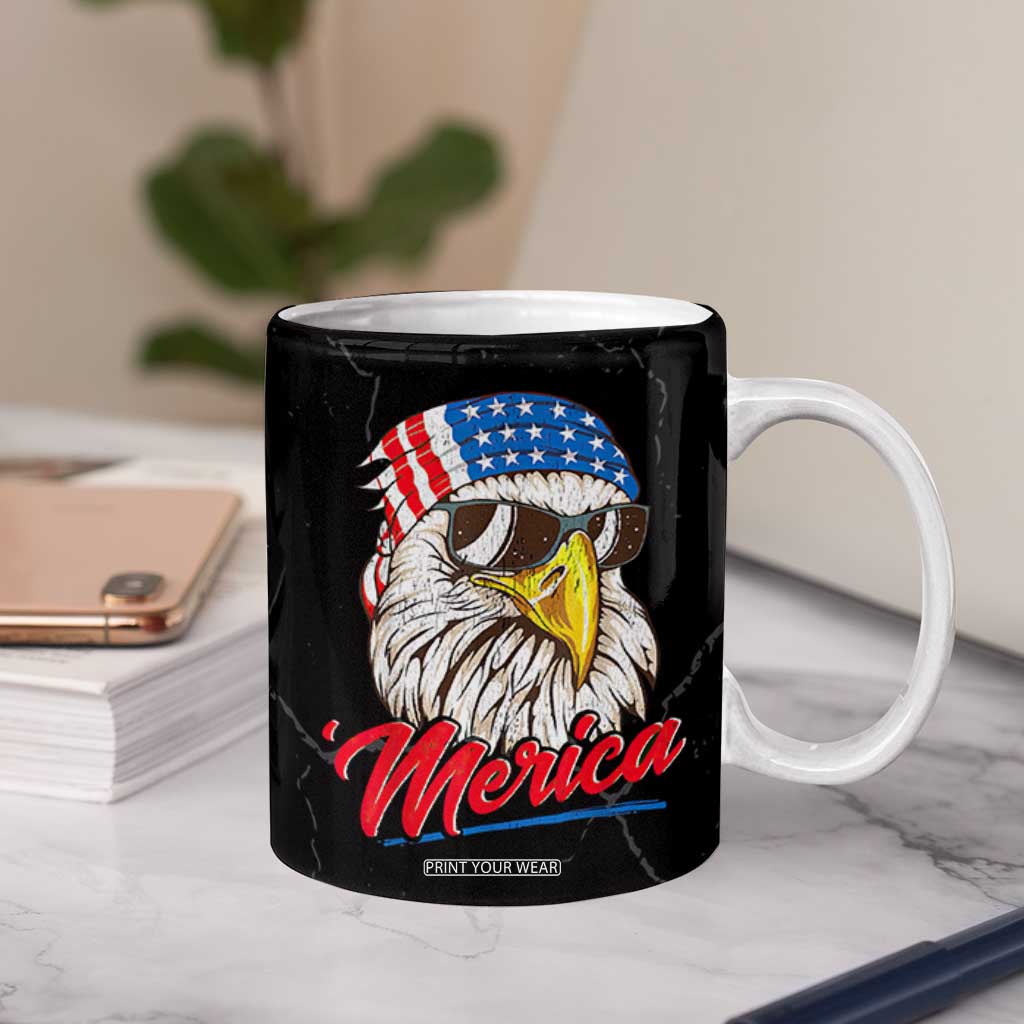 American Flag Coffee Mug We The People Bald Eagle Patriotic TB10 Print Your Wear