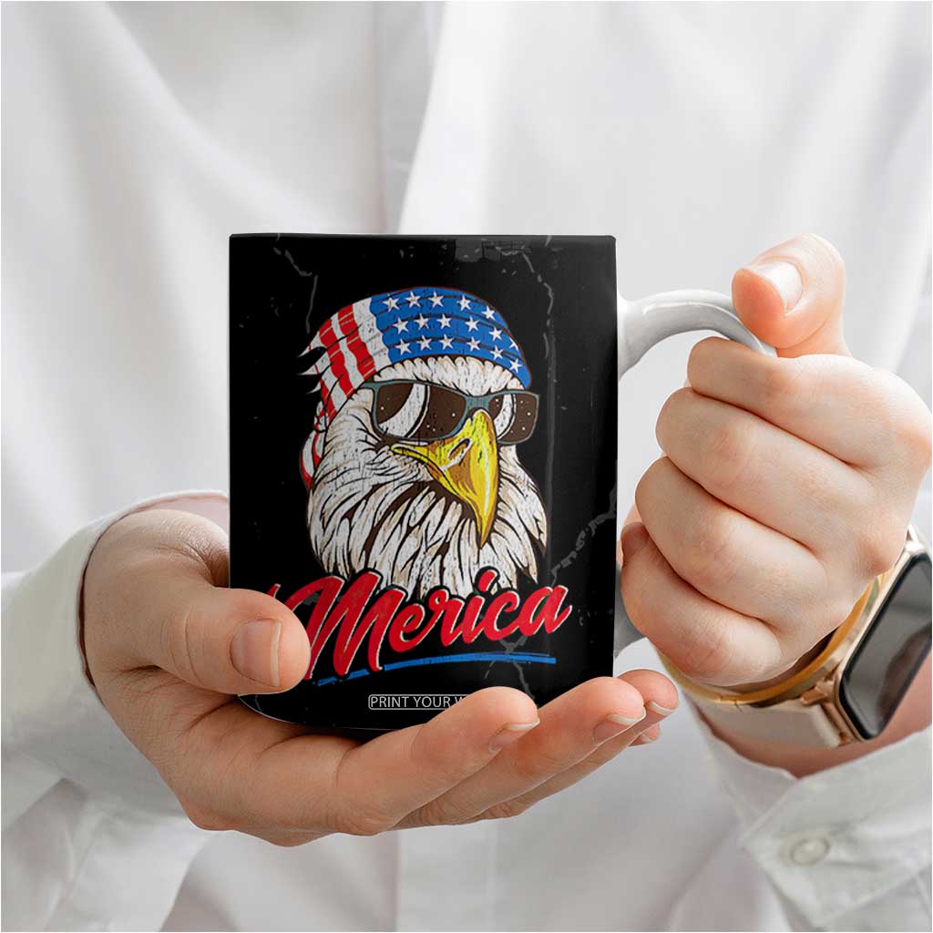 American Flag Coffee Mug We The People Bald Eagle Patriotic TB10 Print Your Wear