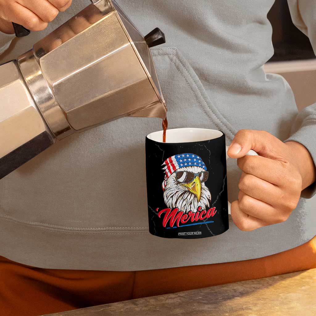 American Flag Coffee Mug We The People Bald Eagle Patriotic TB10 Print Your Wear