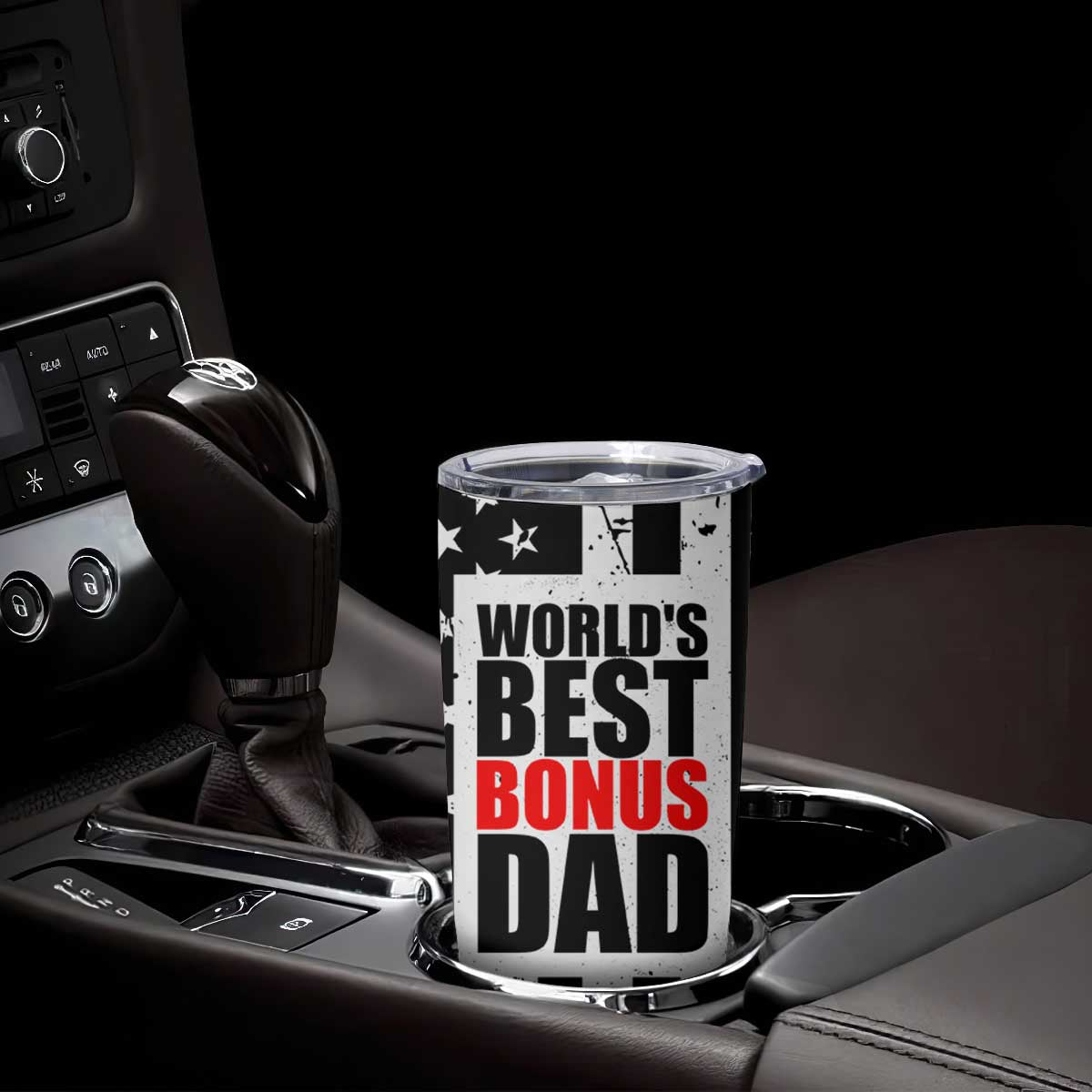 Fathers Day Gift For Bonus Dad Tumbler Cup Birthday Gifts For Step Dad From Daughter Son Kids US Flag TB10 Print Your Wear