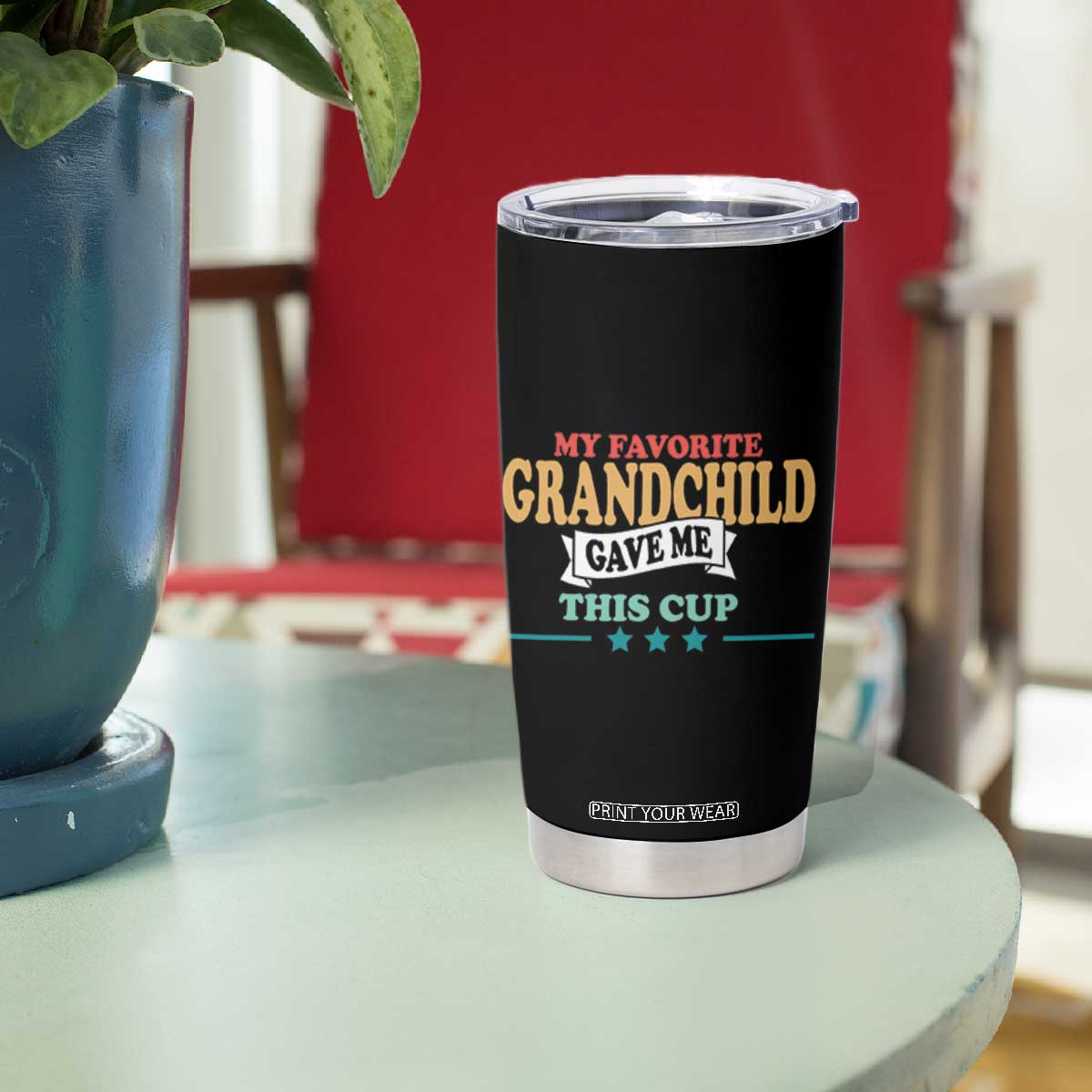 My Favorite Grandchild Gave Me This Cup Tumbler Cup Grandparents Grandpa Grandma Gifts From Grandkids Granddaughter Grandson TB10 Print Your Wear
