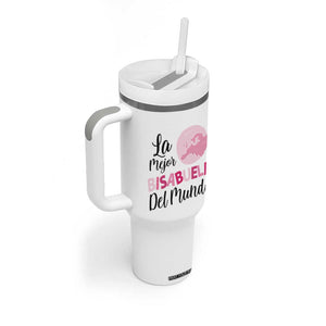 Great-grandmother Gifts in Spanish Tumbler With Handle La Mejor Bisabuela Del Mundo TB10 Print Your Wear