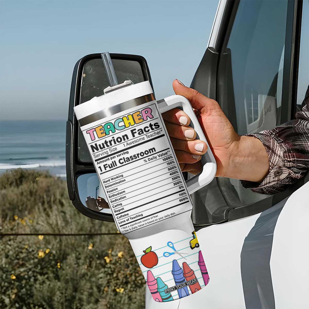 Teacher Dinosaur Back to School Tumbler With Handle Teachersaurus Like A Normal Teacher But More Awesome TB10 Print Your Wear