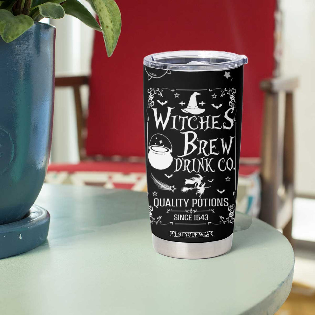 Funny Halloween Witch Tumbler Cup Witches Brew Drink Witchy Vibes Spooky Decorations TB10 Print Your Wear
