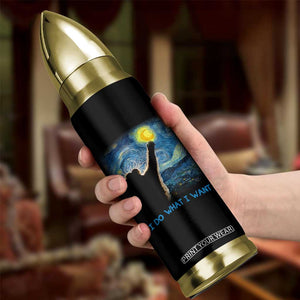 Van Gogh Cat Bullet Tumbler I Do What I Want Funny Cat Lover Starry Night TB10 Print Your Wear