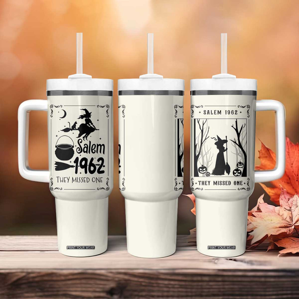Witch Halloween Tumbler With Handle Women Girls Trip Salem 1692 They Missed One TB10 Print Your Wear