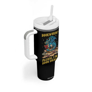 Dragons and Books Lovers Gifts Tumbler With Handle Bookworm Please I'm A Book Dragon Nerds TB10 Print Your Wear