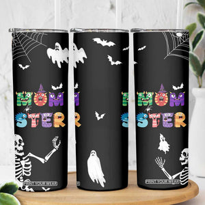 Funny Gifts For Mom Skinny Tumbler Halloween Mom Gift Spooky Mama Mom-Ster TB10 Print Your Wear