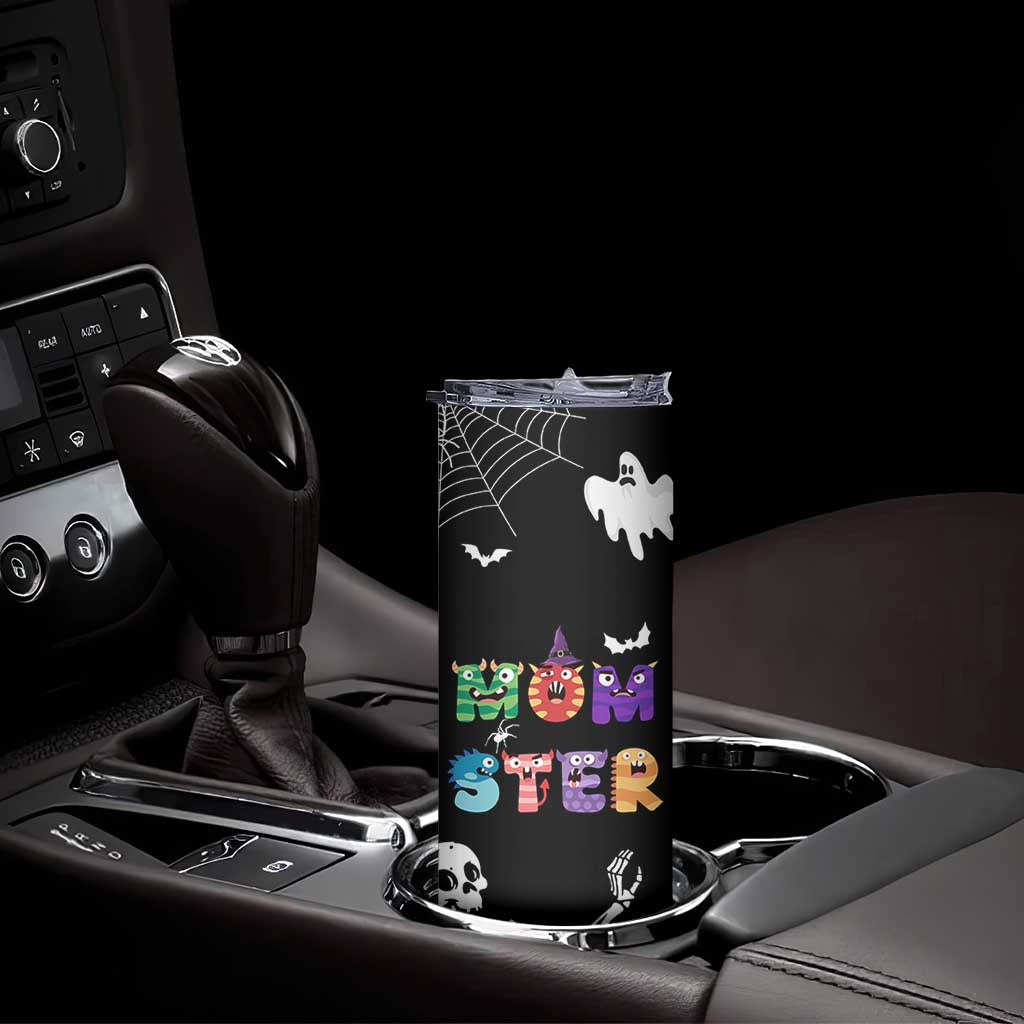 Funny Gifts For Mom Skinny Tumbler Halloween Mom Gift Spooky Mama Mom-Ster TB10 Print Your Wear