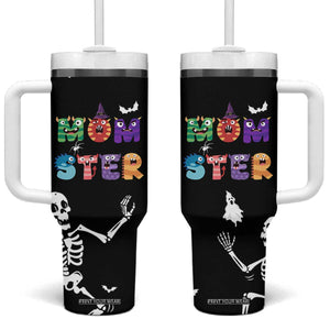 Funny Gifts For Mom Tumbler With Handle Halloween Mom Gift Spooky Mama Mom-Ster TB10 One Size: 40 oz Black Print Your Wear