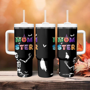 Funny Gifts For Mom Tumbler With Handle Halloween Mom Gift Spooky Mama Mom-Ster TB10 Print Your Wear