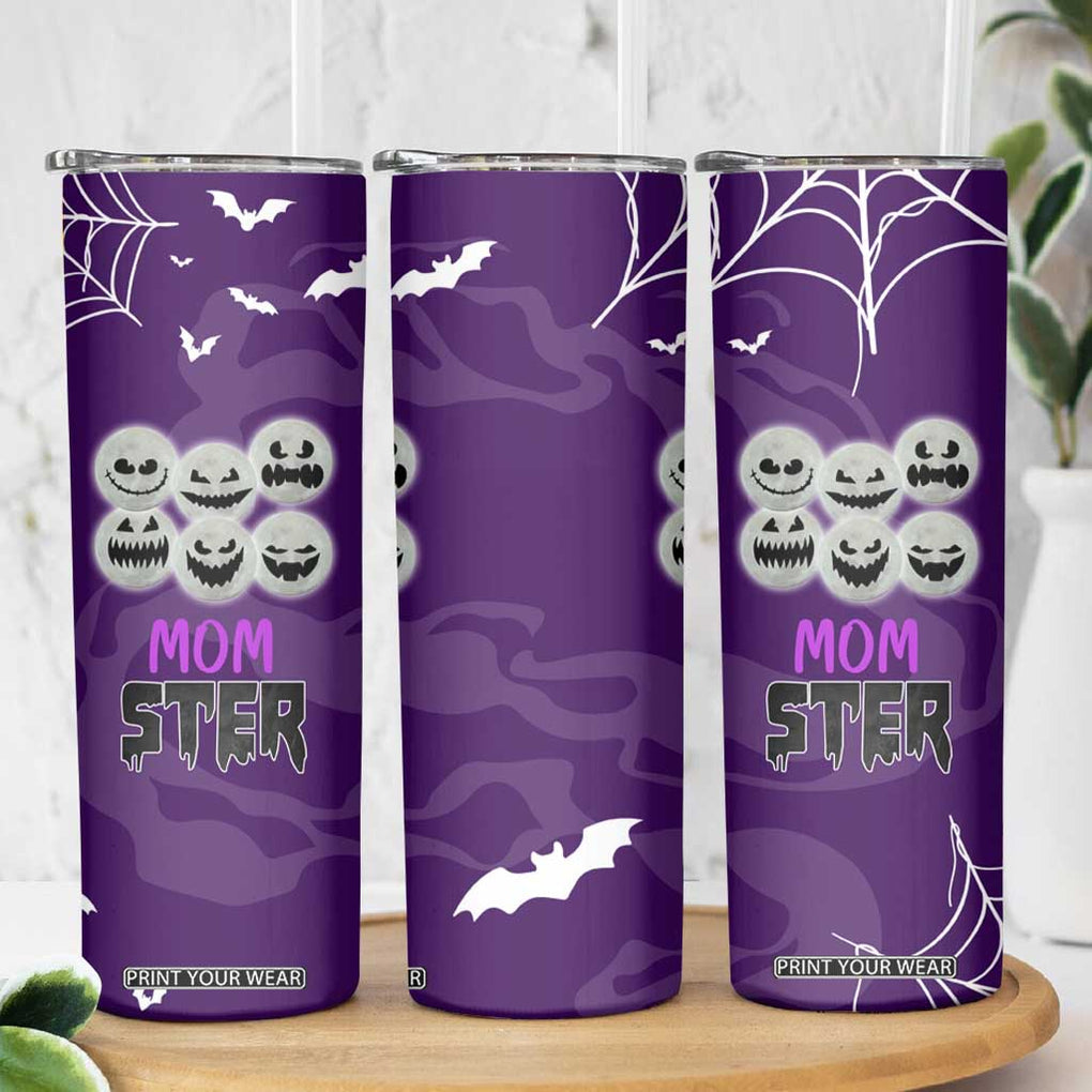 Halloween Mom Skinny Tumbler Momster Spooky Season Funny Mama Gift for Mom Ster TB10 Print Your Wear