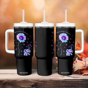 Suicide Prevention Awareness Tumbler With Handle Teal Purple Elephant Your Story Is Not Over Sunflower Therapist Psychologist TB10 Print Your Wear