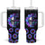 Suicide Prevention Awareness Tumbler With Handle Teal Purple Sunflower Skull Into The Darkness I Go To Lose My Mind And Find My Soul TB10 One Size: 40 oz Black Print Your Wear