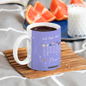 Personalized Christian Birthday Gifts for Women Coffee Mug Custom Name God Says You Are Bible Verse TB10 Print Your Wear