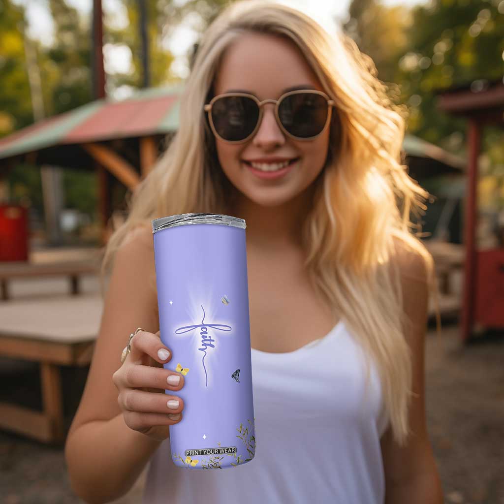 Personalized Christian Birthday Gifts for Women Skinny Tumbler Custom Name God Says You Are Bible Verse TB10 Print Your Wear