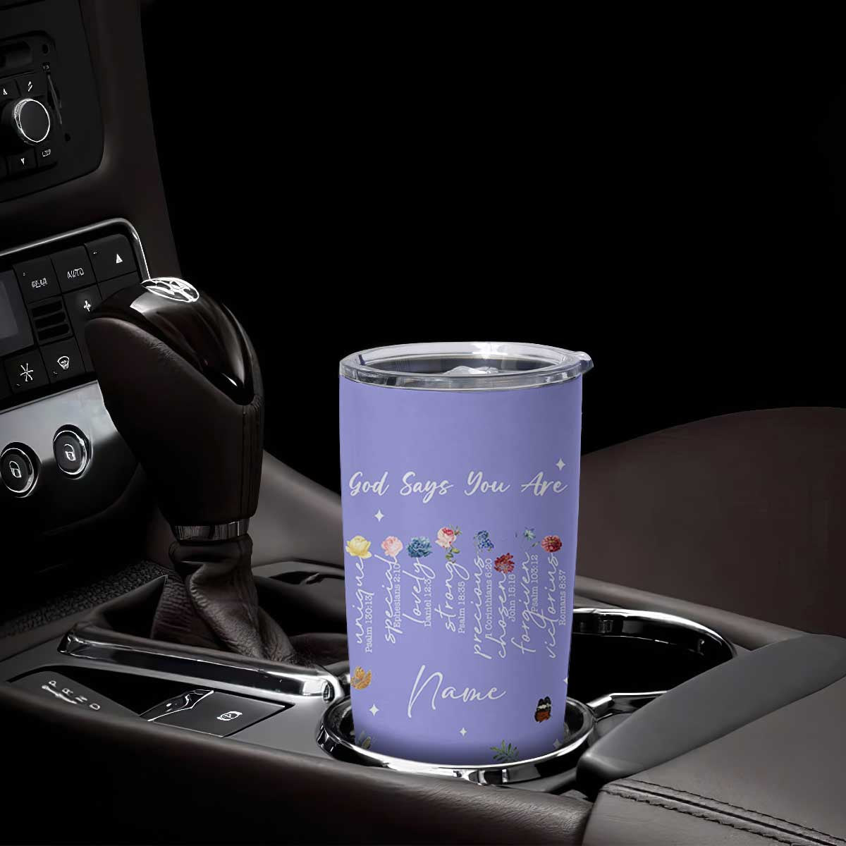 Personalized Christian Birthday Gifts for Women Tumbler Cup Custom Name God Says You Are Bible Verse TB10 Print Your Wear
