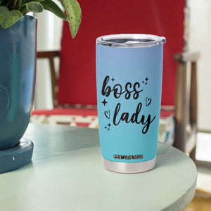 Personalized Boss Lady Tumbler Cup Custom Name Gifts for Office Bosses Coworkers Leaders Managers TB10 Print Your Wear