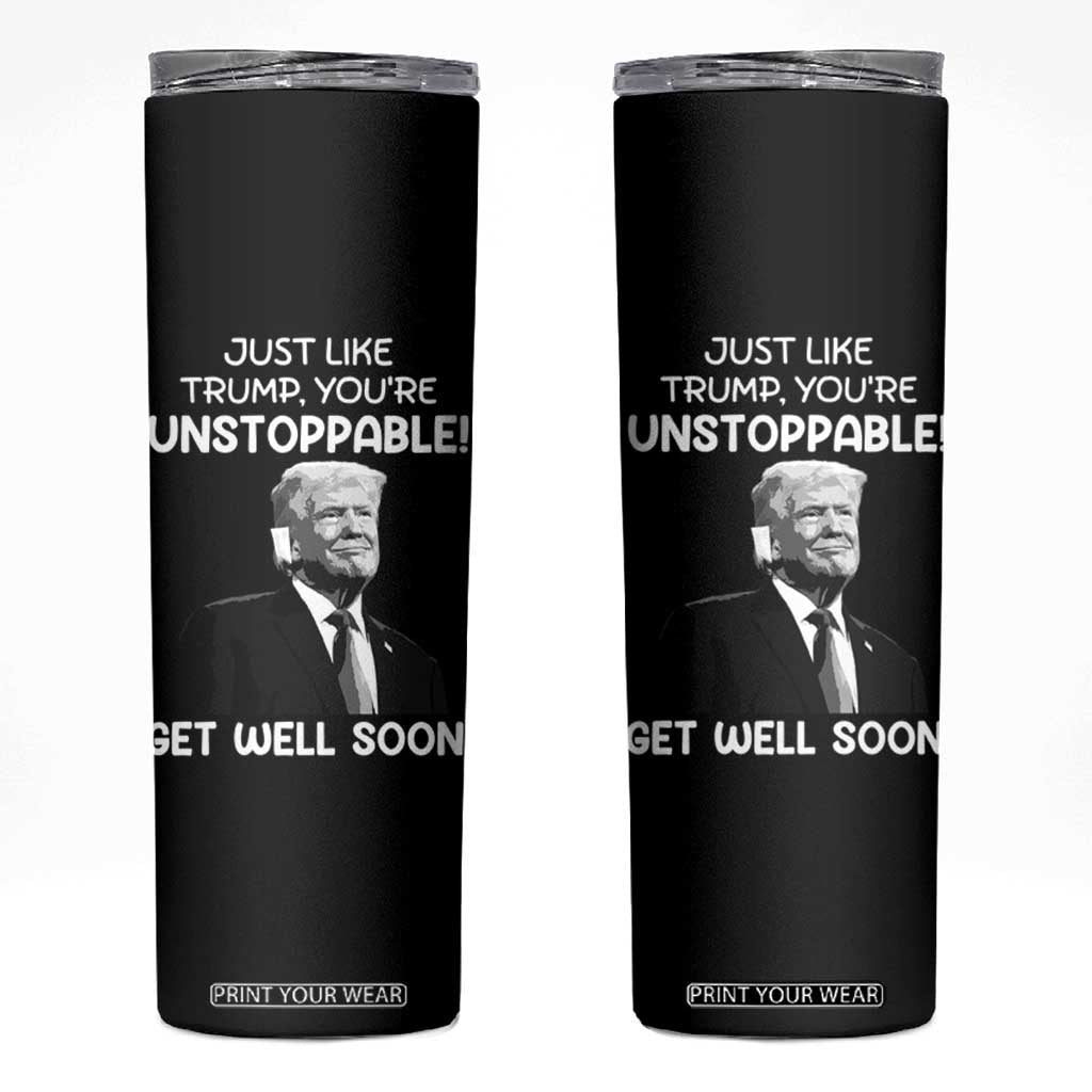 Get Well Soon Gifts Skinny Tumbler Humor Sick Care Trump TB10 Black Print Your Wear