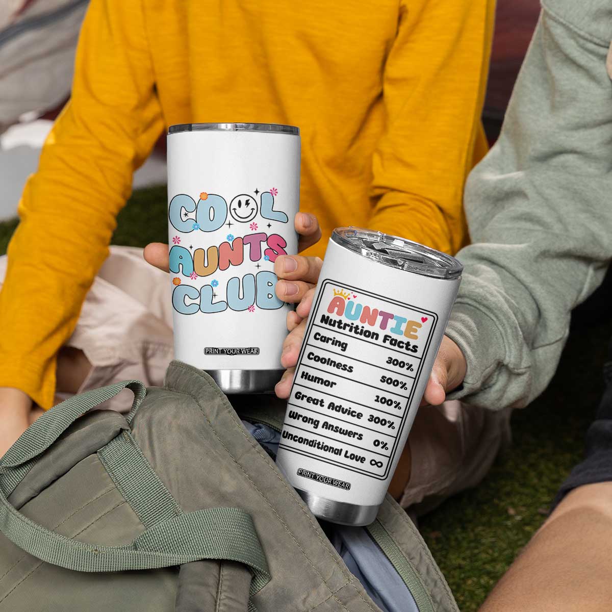 Aunt Gifts Tumbler Cup Auntie Birthday Cool Aunts Club TB10 Print Your Wear