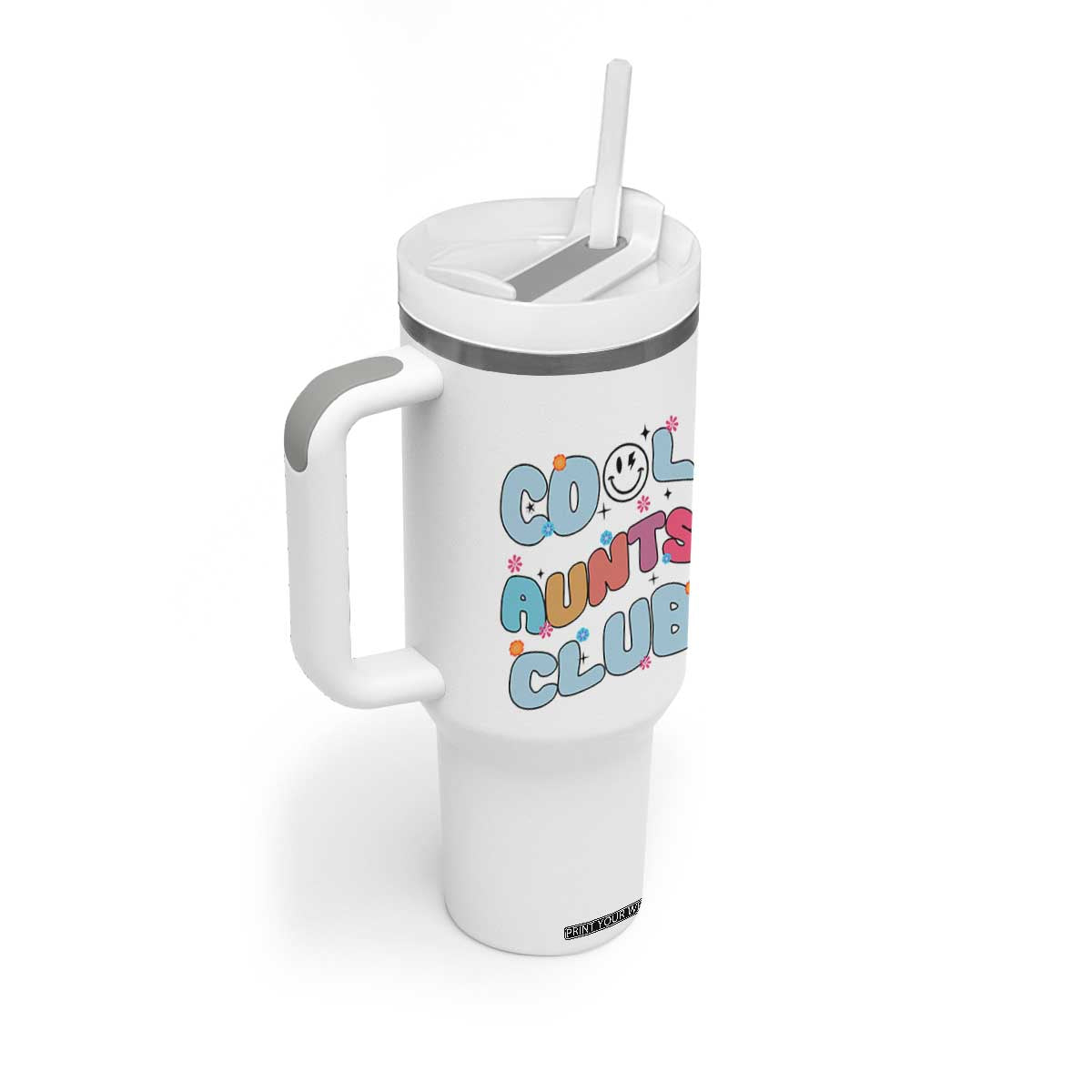 Aunt Gifts Tumbler With Handle Auntie Birthday Cool Aunts Club TB10 Print Your Wear