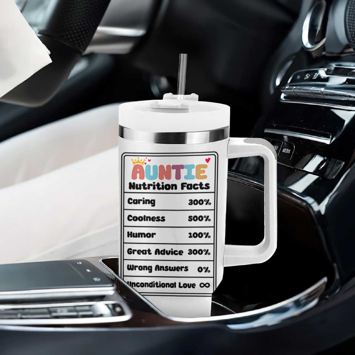 Aunt Gifts Tumbler With Handle Auntie Birthday Cool Aunts Club TB10 Print Your Wear