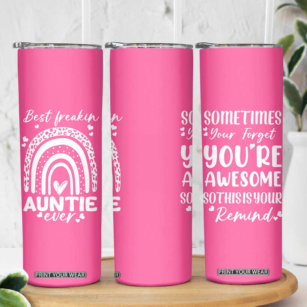 Aunt Gifts Skinny Tumbler Gift For New Aunts Auntie Birthday TB10 Print Your Wear