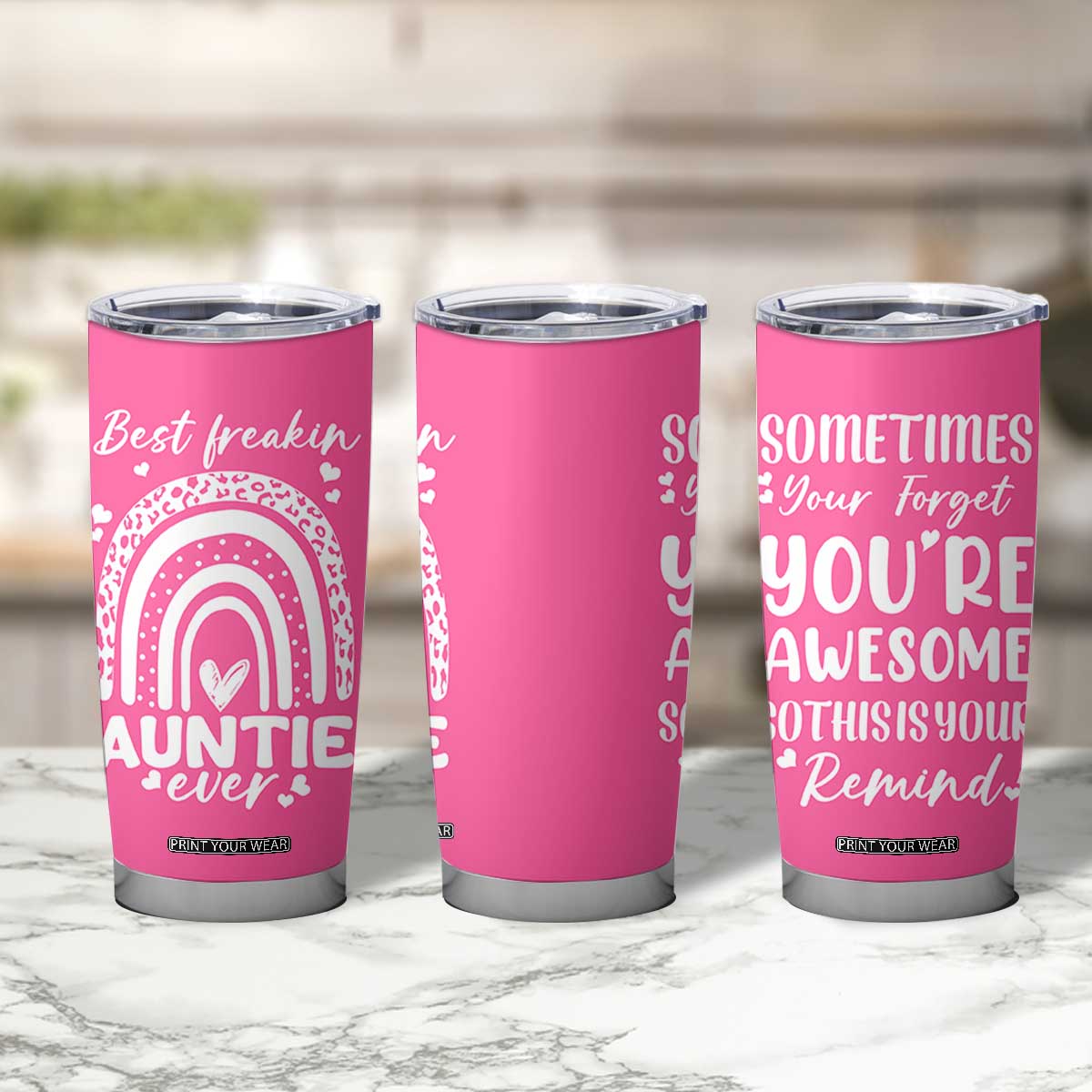 Aunt Gifts Tumbler Cup Gift For New Aunts Auntie Birthday TB10 Print Your Wear